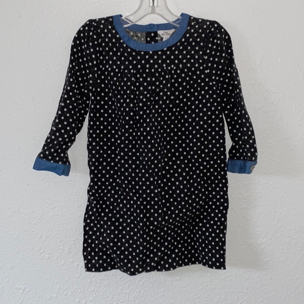 Mo:vint girls polka dot dress